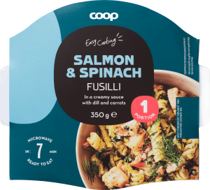 Fusilli Lax & spenat