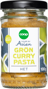 Currypasta Grön Het