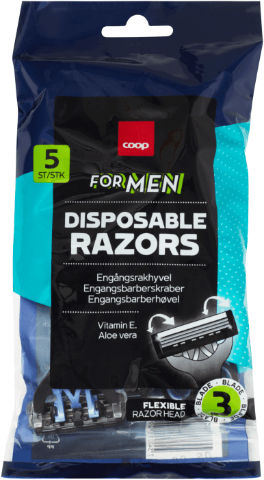 Engångshyvel Man 5-pack