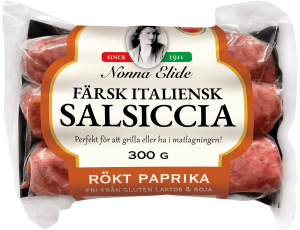 Färsk korv Salsiccia rökt paprika