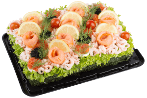 Smörgåstårta lax & räkor 6 bitar