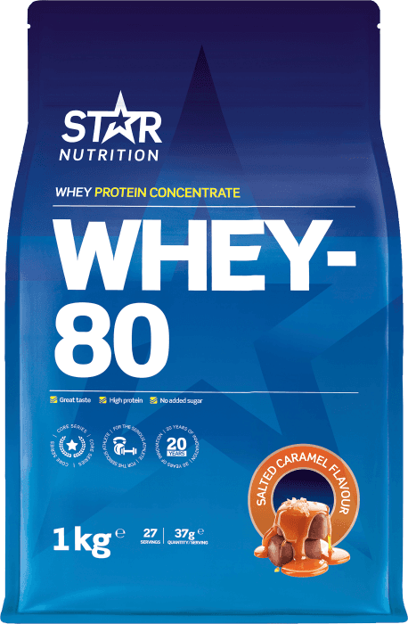 Proteintillskott Whey-80 Salted Caramel