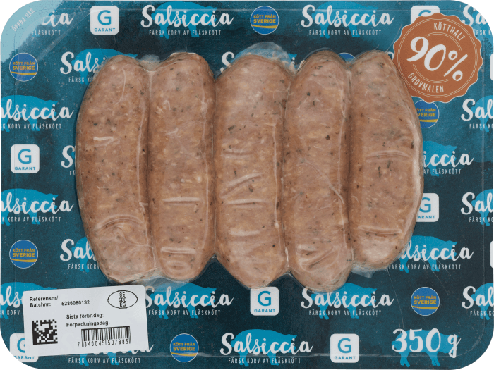 Salsicciakorv Färsk Sverige