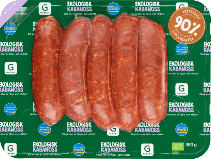 Kabanosskorv Färsk Fläsk Nöt Sverige
