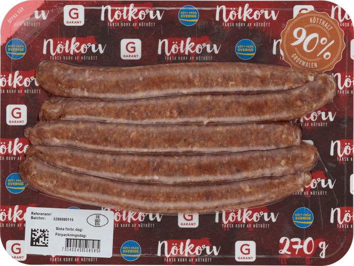 Nötkorv Persilja & Vitlök Sverige