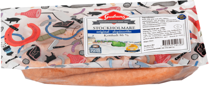 Korv Stockholmare Original Alspånsrökt