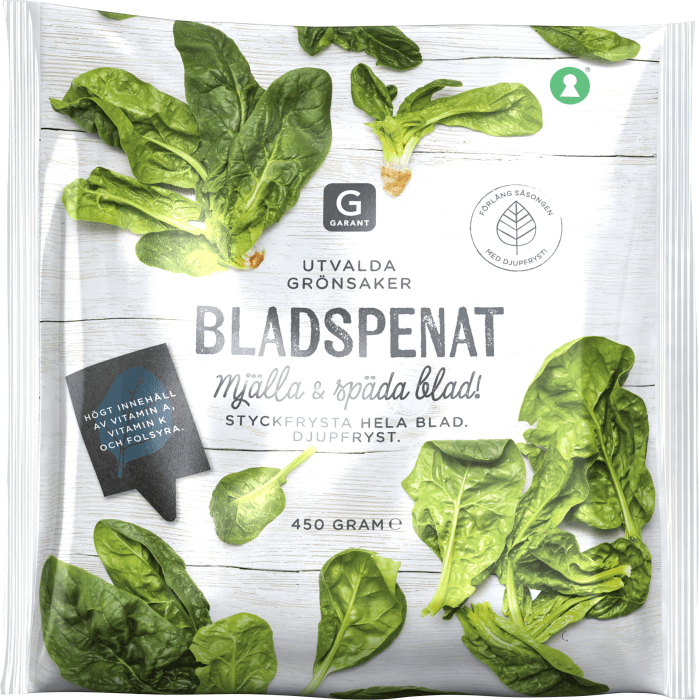 Bladspenat Fryst