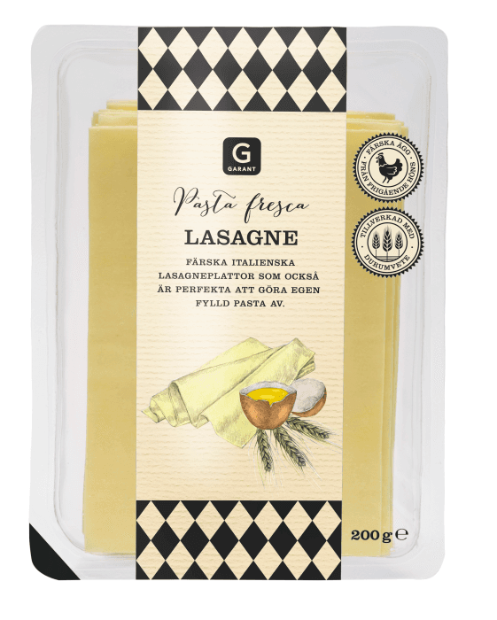 Färsk Pasta Lasagne