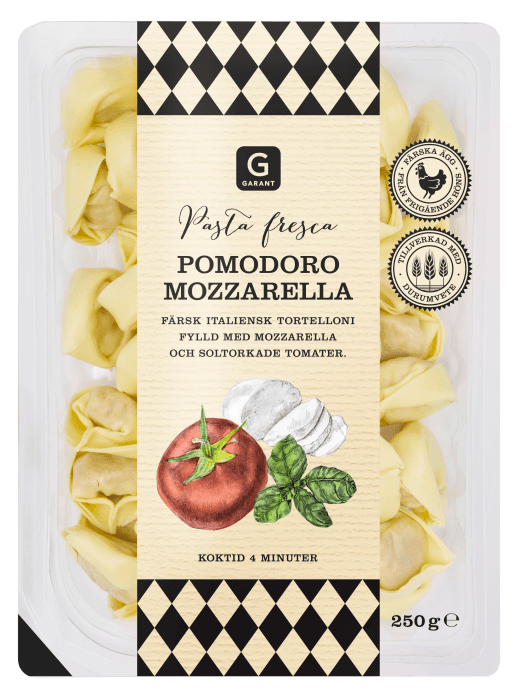 Färsk Pasta Tortelloni Pomodoro Mozzarella