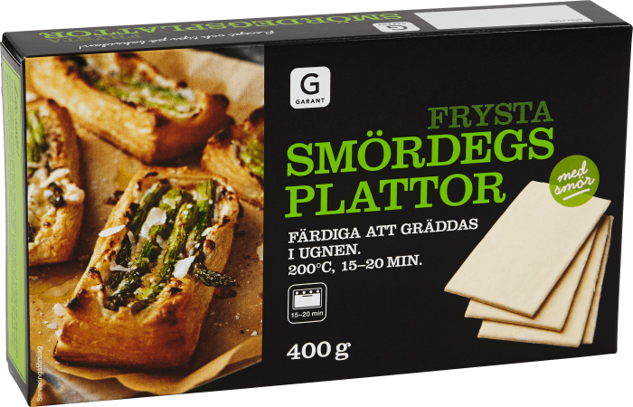 Smördeg Plattor Fryst