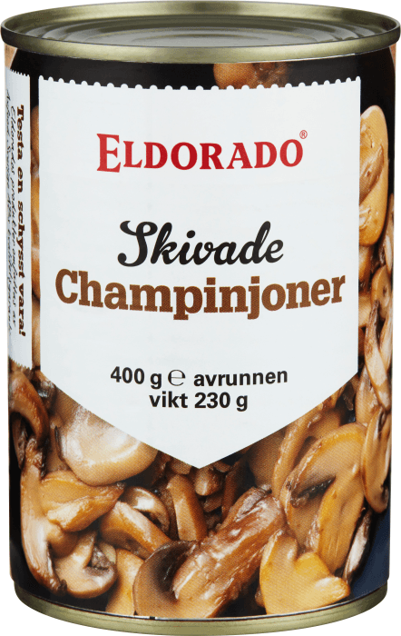 Champinjoner i Skivor