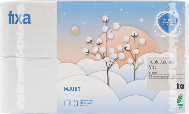 Toalettpapper Vitt Mjukt