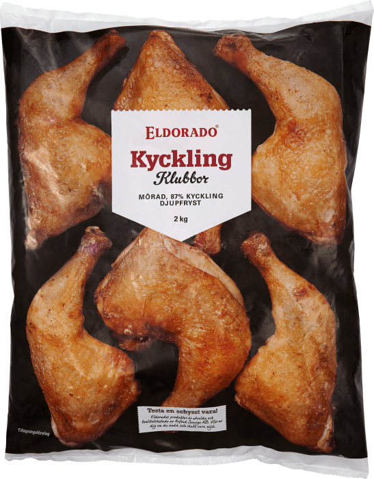 Kyckling Klubba Fryst