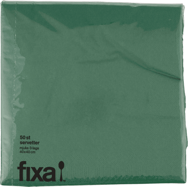 Servett Grön 3-lags 40cm