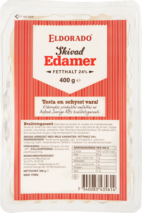 Edamer Skivad 24%