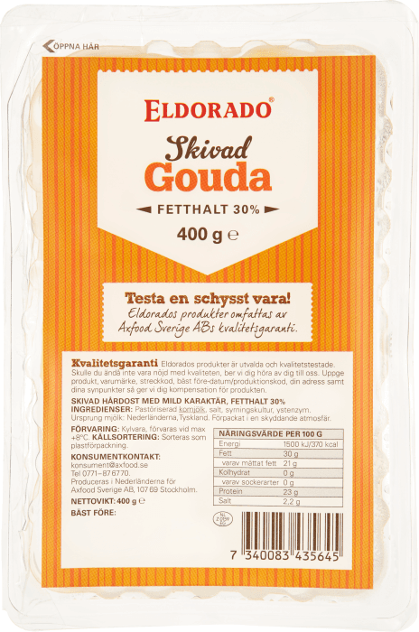 Gouda Skivad 30%