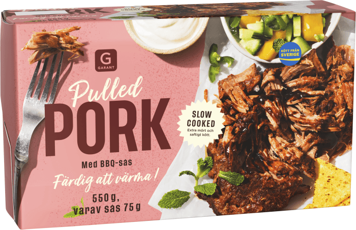 Pulled Pork med BBQ-sås