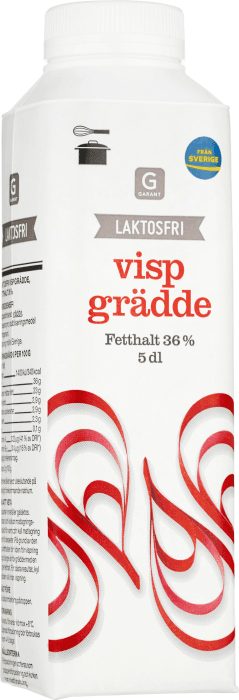 Vispgrädde 36% Laktosfri