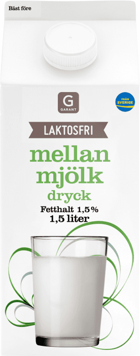 Mellanmjölk Laktosfri 1,5% 1,5 L