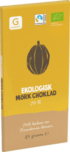 Mörk Choklad Ekologisk Mörk Chokl 70% Kakao