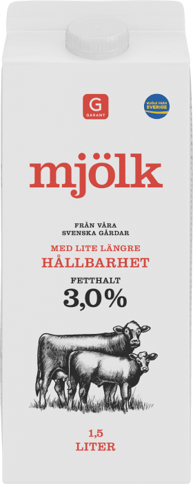 Standardmjölk Lite Längre Hållbarhet 3%