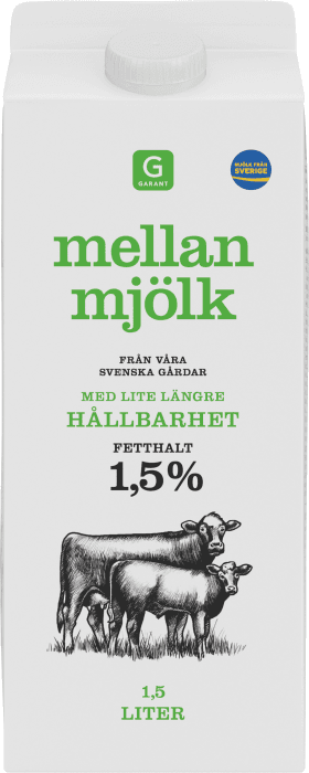 Mellanmjölk Lite Längre Hållbarhet 1,5%