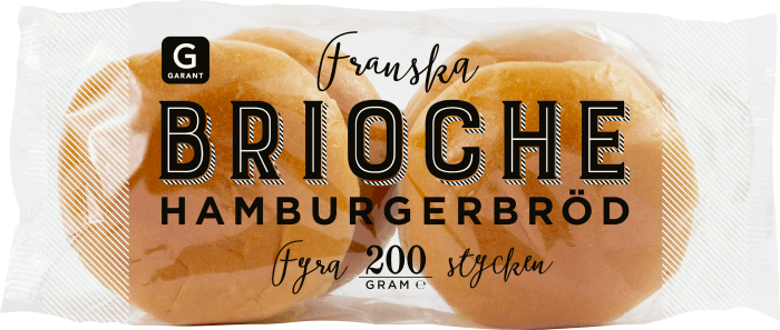 Hamburgerbröd Brioche 4-p