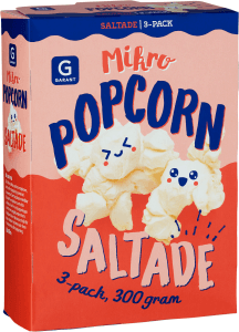 Mikropopcorn Saltade