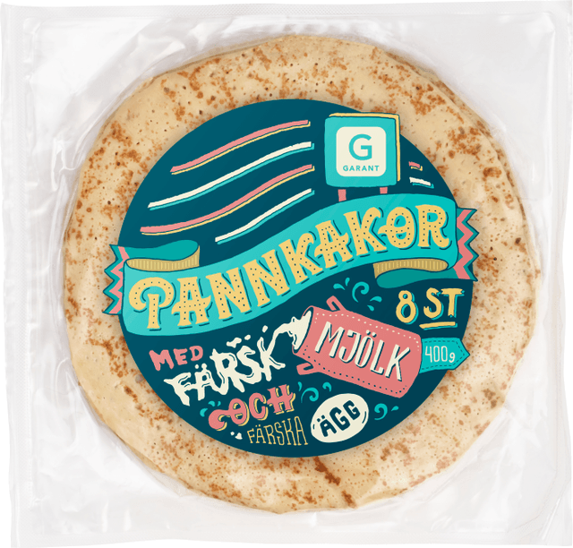 Pannkakor Färsk Mjölk Färska Ägg