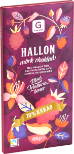 Mörk Choklad 70% Hallon Fairtrade