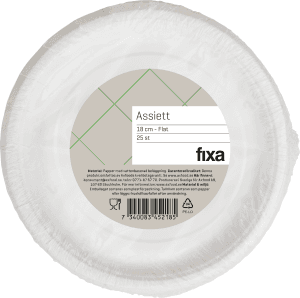 Engångstallrik Assiett 18cm