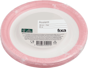Assiett Engångstallrik Dekor 18cm