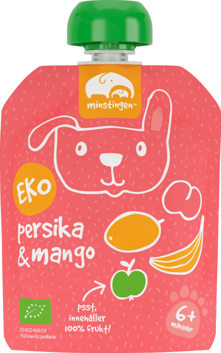 Klämmis Persika & Mango 6 mån Eko