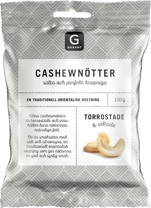 Cashewnötter Torrostade & Saltade