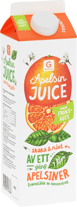 Apelsinjuice med Fruktkött
