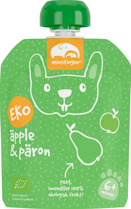Klämmis Äpple & Päron 6 mån Eko