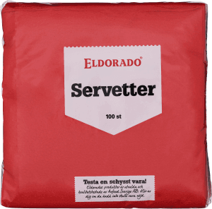 Servetter Röd 1-lags 33cm