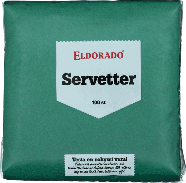 Servetter Grön 1-lags 33cm