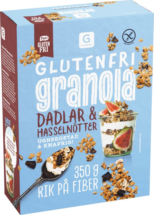 Granola Dadlar & Hasselnötter Glutenfri