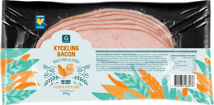 Kycklingbacon Rökt med Alspån