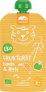 Klämmis Fruktgröt Banan & Äpple 6 mån EKO