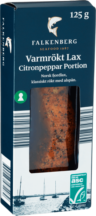 Varmrökt Lax Citronpeppar Portionsbit