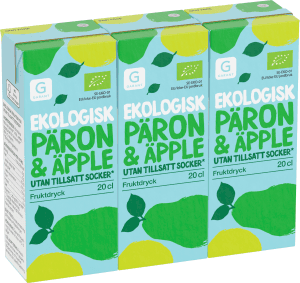 Päron & Äpple Utan Tillsatt Socker EKO 3x20cl