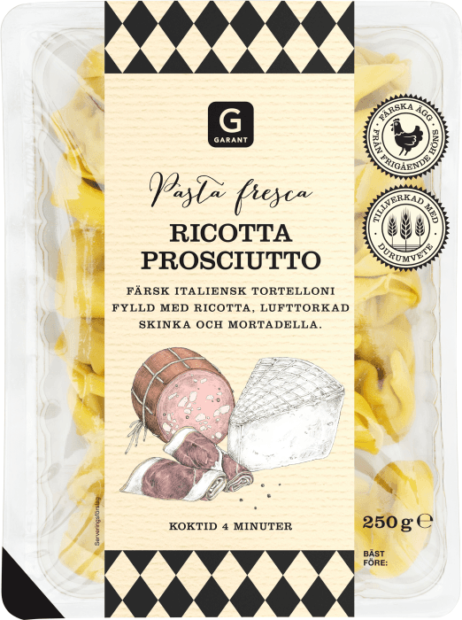 Tortelloni Ricotta & prosciutto