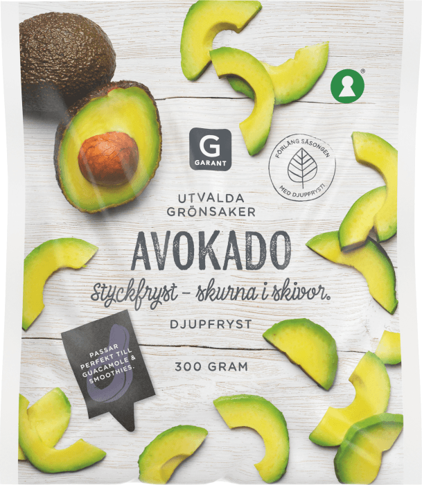 Avokado Skivor Fryst