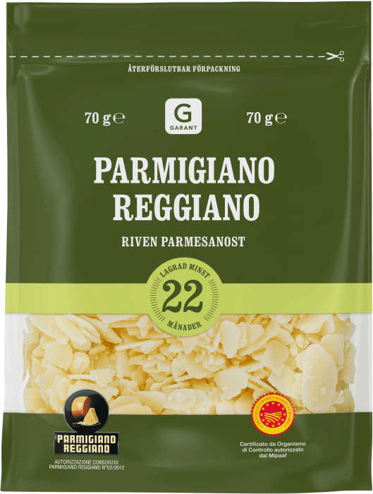 Parmigiano Reggiano 22 mån Riven