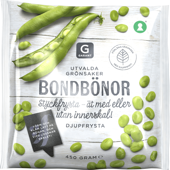 Bondbönor Frysta
