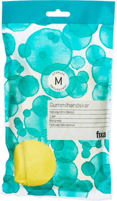 Gummihandskar Medium