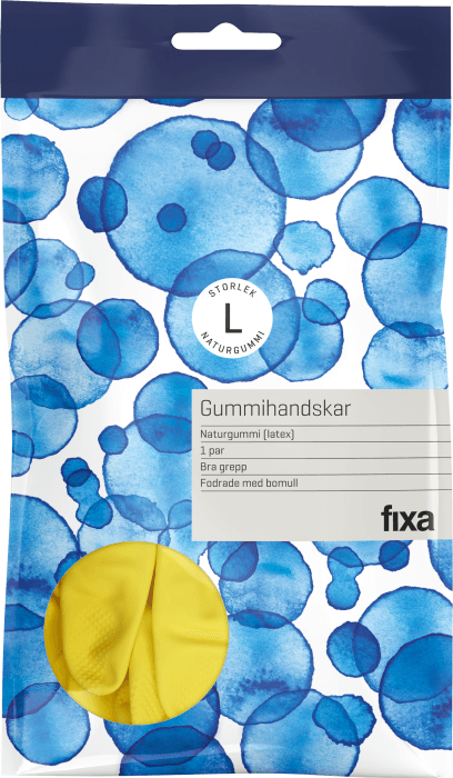 Gummihandskar Large