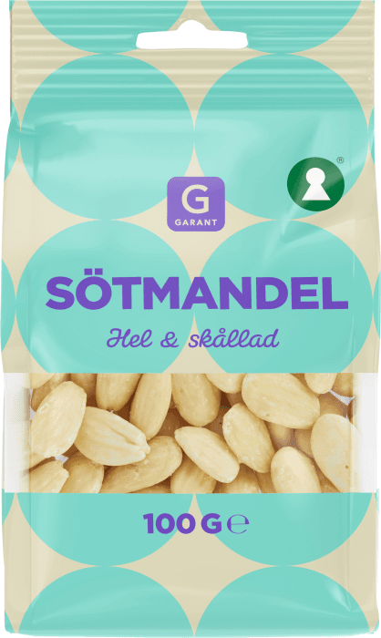 Sötmandel Hel & Skållad